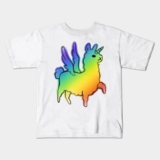 Majestically awesome llama Kids T-Shirt